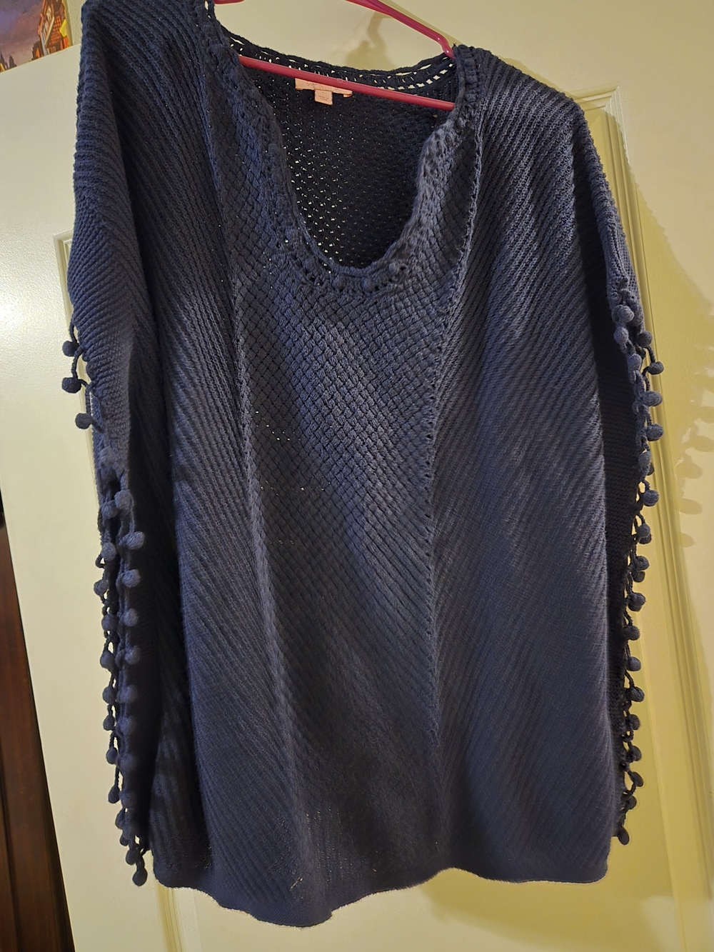 Lilly Pulitzer Large Crochet Poncho Top